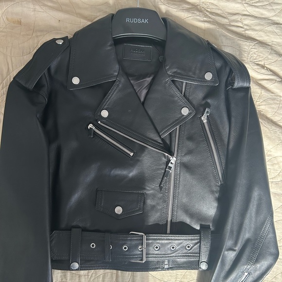 Rudsak women Leather jacket - Picture 2 of 6